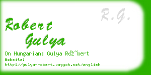 robert gulya business card